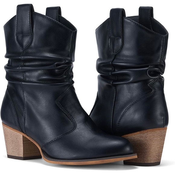 Hisea Shoes - HISEA Rollda Women’s Western Boots with Pull-Up Tabs -7